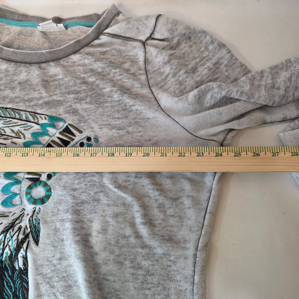 Ariat Women XL Native American Headdress Long Sleeve Top Rustic‎ Gray - Picture 7 of 8